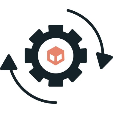 setting vector glyph icon