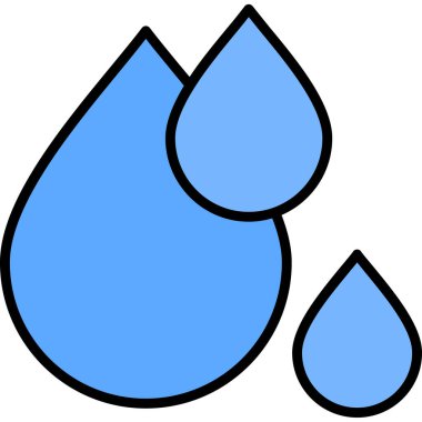 su damlası ikon vektör illüstrasyonu