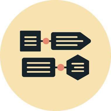 Web tasarımı ve geliştirme renkli vektör simgesi.