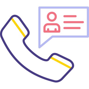 Sohbet iletisi web simgesi basit illüstrasyon