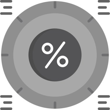 yüzde simgesi, vektör illüstrasyonu