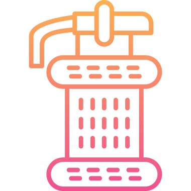 Banyo duş ikonu. vektör illüstrasyonu