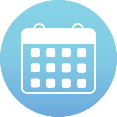 Takvim simgesi vektör illüstrasyonu