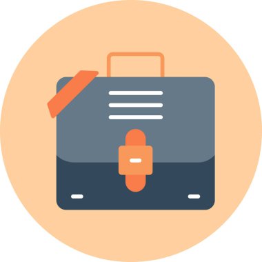 Evrak çantası modern simgesinin vektör illüstrasyonu