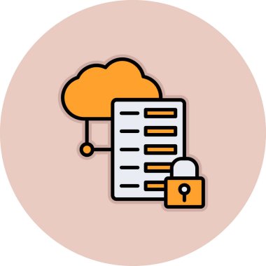 bulut hesaplama vektörü simgesi