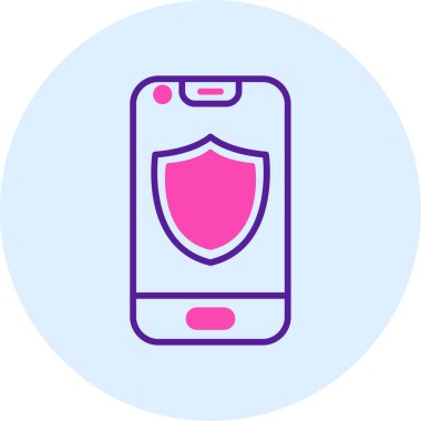 Cep telefonu simgesinin vektör illüstrasyonu