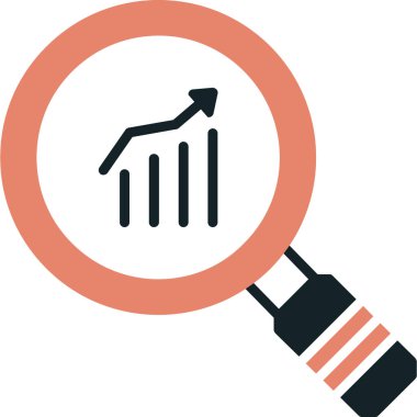 Analizler. Web simgesi basit tasarım