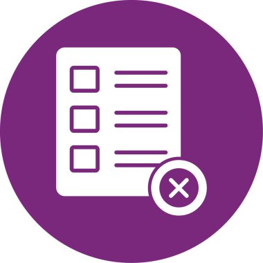 Kontrol listesi. Web simgesi basit tasarım