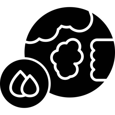 Yemek. Web simgesi basit illüstrasyon