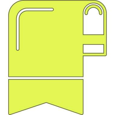 Açık dizin simgesinin basit vektör illüstrasyonu