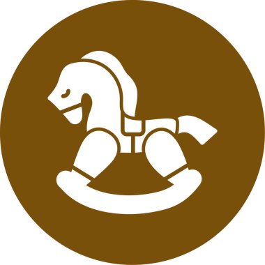 Bir at simgesinin vektör illüstrasyonu