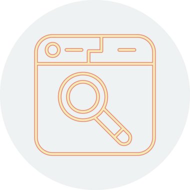 vektör Arama Simgesi illüstrasyonu