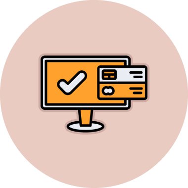 Yumuşak mavi arkaplanda izole edilmiş modayı gösteren kredi kartı simgesi simgesi