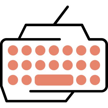 Klavye Düz Vektör Simgesi