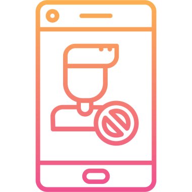 Modern akıllı telefon simgesinin vektör çizimi