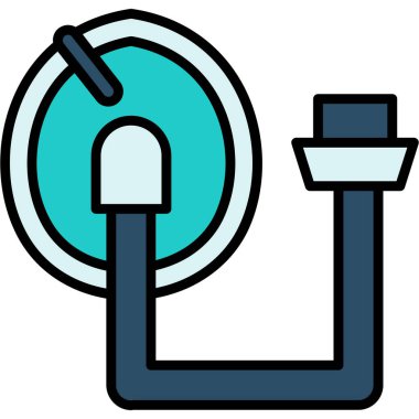 Kablolu. Web simgesi vektör illüstrasyonu