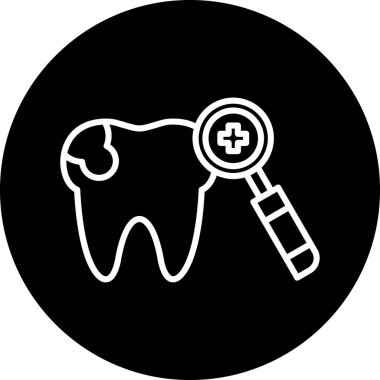 Diş vektörü simgesi modern basit illüstrasyon, diş sembolü tasarımı