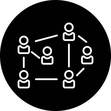 şebeke. Web simgesi basit illüstrasyon