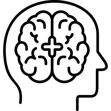 beyin insan kafası simgesi