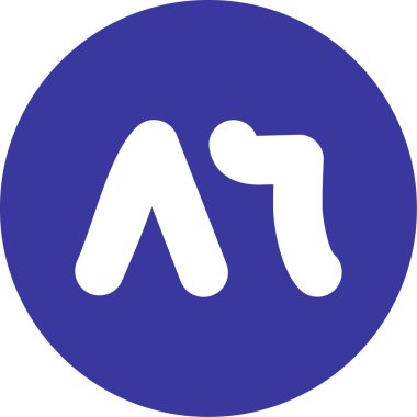 Bir harf simgesinin vektör illüstrasyonu