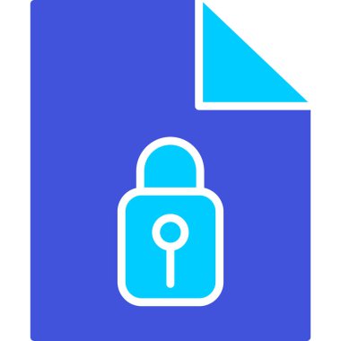 Kilit. Web simgesi basit illüstrasyon