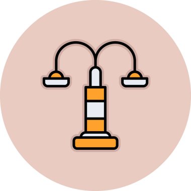 Yol işareti simgesinin vektör illüstrasyonu