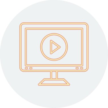 Modern simgenin vektör illüstrasyon tasarımı