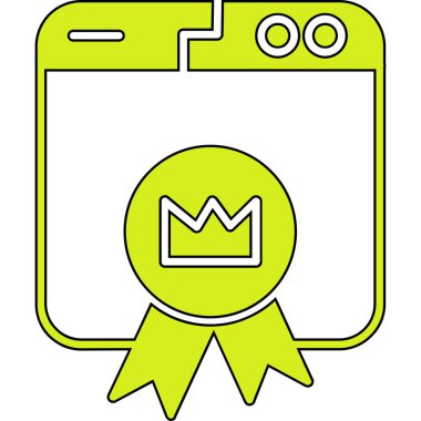 ödül rozeti simgesi, vektör illüstrasyonu