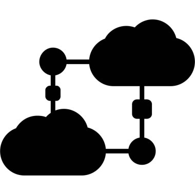 bulut ağ simge vektör çizim