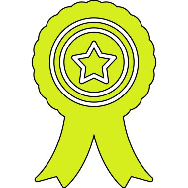 Ödülü rozet vektör simgesi