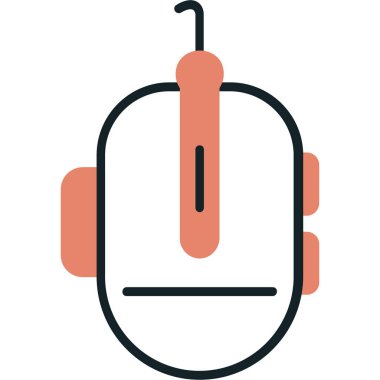 Bir robot simgesinin vektör illüstrasyonu