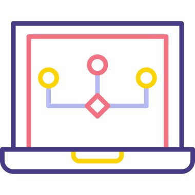 Wi-Fi simge vektörlü dizüstü bilgisayar. özet bilgisayar imza çizelgesi izole edildi.