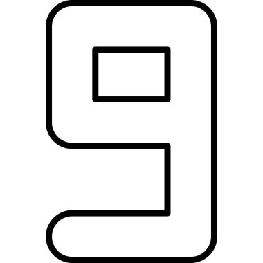 Sekiz numaralı vektör simgesi