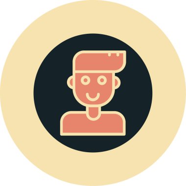 man simgesi vektör illüstrasyonu