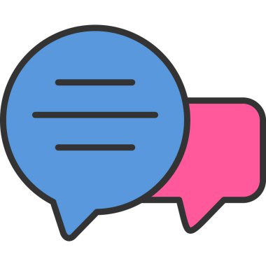 kabarcık sohbet simgesi vektör illüstrasyon tasarımı