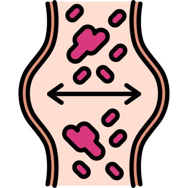 Kanser. Web simgesi basit illüstrasyon