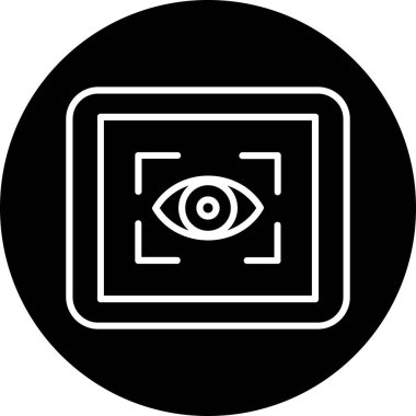 Göz simgesi vektör illüstrasyonu