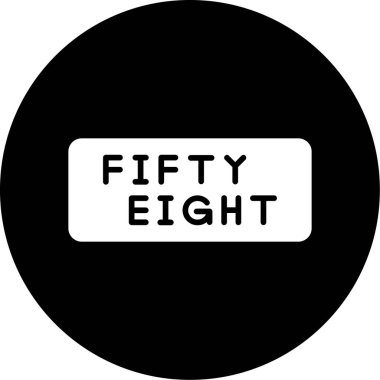 Beyaz arkaplanda 68 numara.