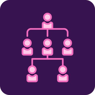 hiyerarşi simgesi vektör illüstrasyonu