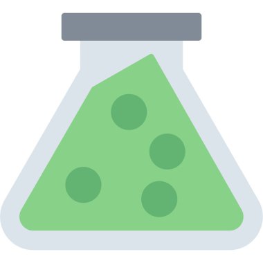 Kimyasal deney vektör simgesi