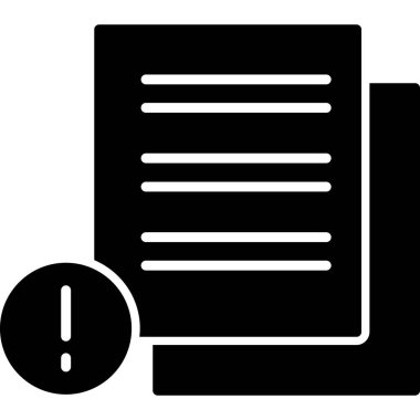 Belge. Web simgesi basit illüstrasyon