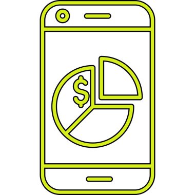 Mobil bankacılık simgesi, özet biçimi