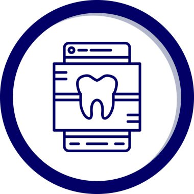 Simge simgesinin vektör illüstrasyonu