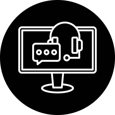 vektör lcd simgesi illüstrasyonu