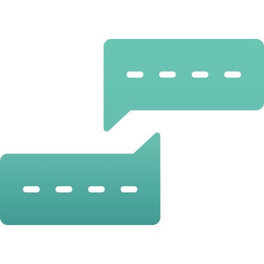 Sohbet simgesi, vektör çizimi