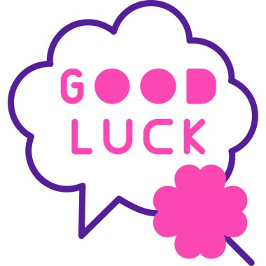 İyi şanslar. Basit ağ simgesi