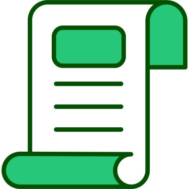 belge simgesi vektör illüstrasyonu