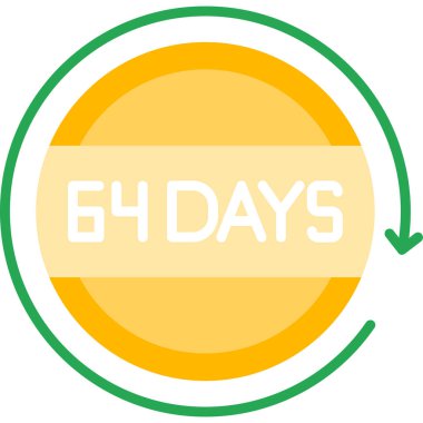 55 günlük simge, basit vektör illüstrasyonu