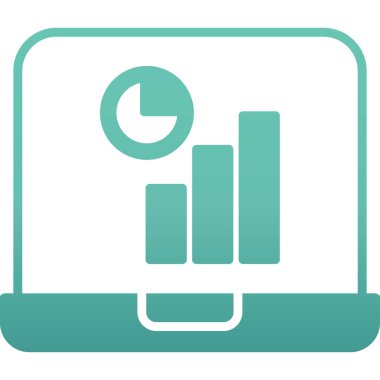 Analizler. Web simgesi basit illüstrasyon