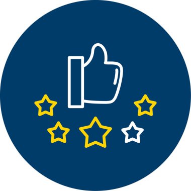 Beğeni simgesi, vektör illüstrasyonu